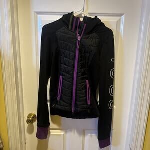 Women’s Small Black/Purple Equine Couture Horseback Riding Rain Jacket